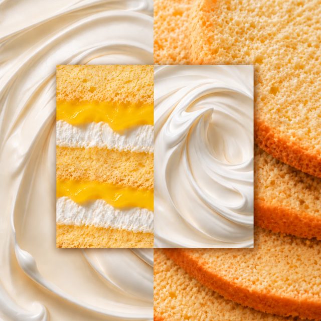 Una buena base, una crema irresistible y el resto… lo pones tú 🍰Combina, crea y hazla a tu manera.¿Qué ingredientes elegirías?#labasedelapasteleria #pasteleria #reposteria #bizcocho #cremapastelera #postres