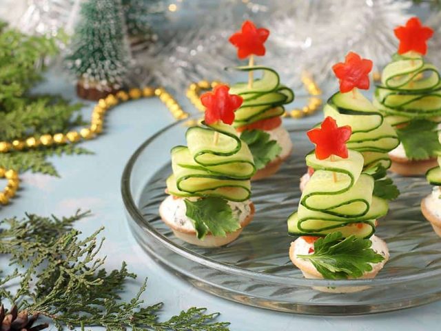 5 aperitivos originales con tartaletas para Navidad